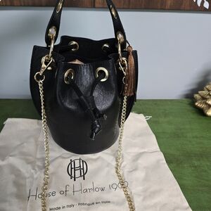 House of Harlow 1960 Black Bucket Bag